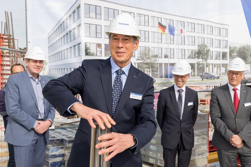 Yaskawa legt den Grundstein für die neue Europazentrale in Hattersheim